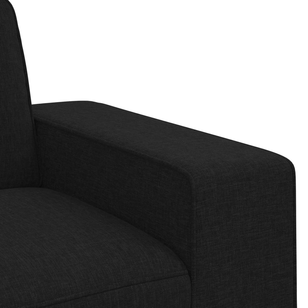 Set di divani 2 pcs Nero 222 x 80 x 82 cm Tessuto 3407590