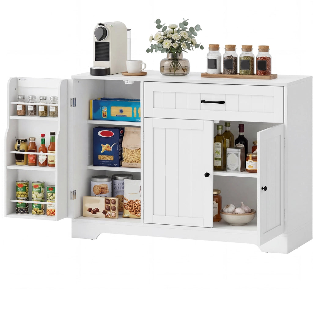 Mobile da cucina con cassetto e ripiani regolabili ¨C Minimal ¨C Bianco