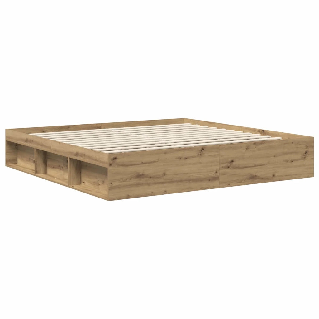 Struttura del letto Rovere Artigianale 200 x 200 cm 3409317