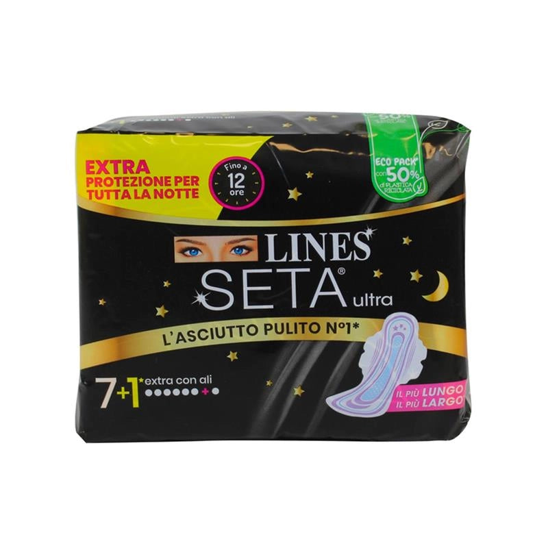 LINES SETA ULTRA NEW EXTRA ALI 7+1 PZ  EXTRA PROTEZIONE NOTTE
