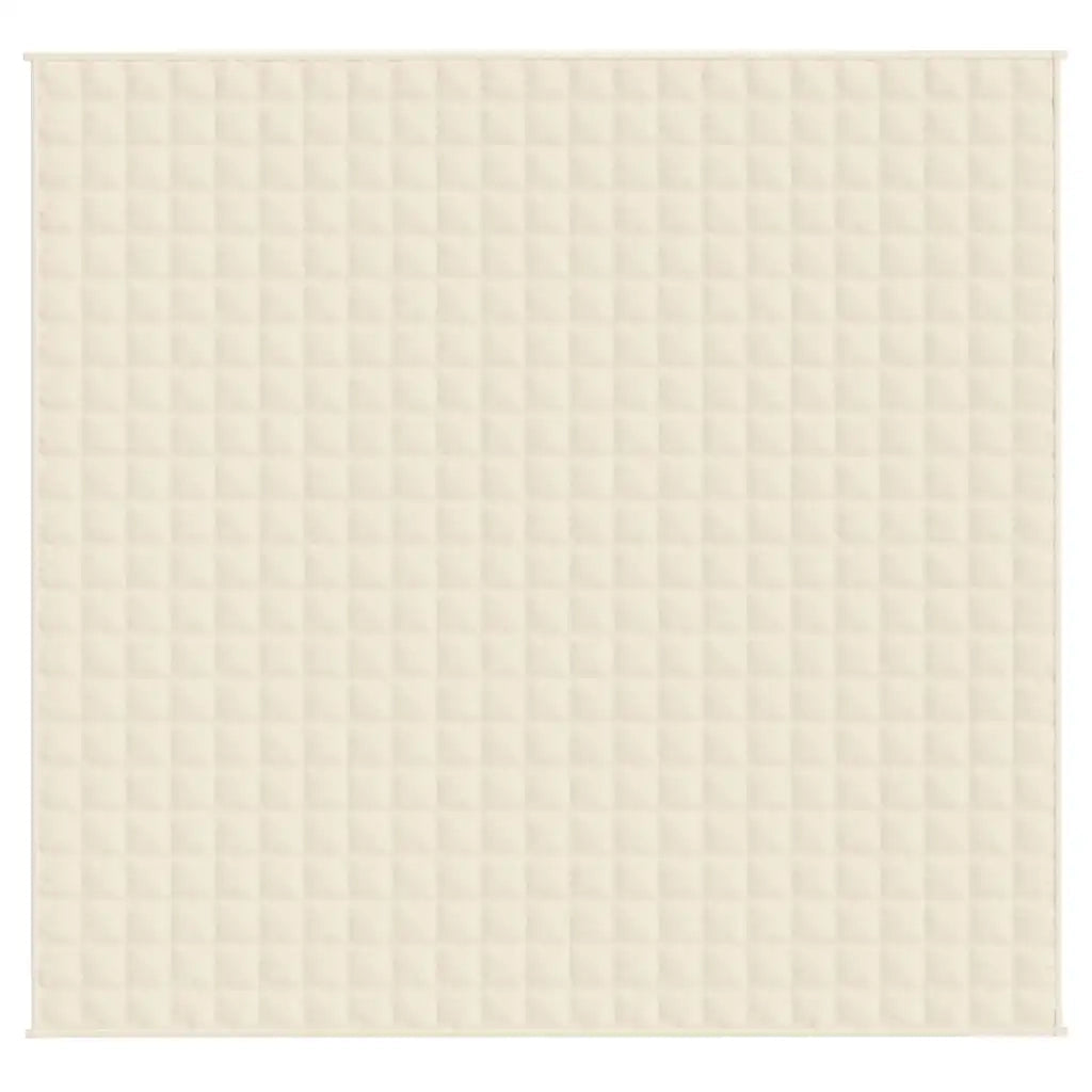 Coperta Ponderata Crema Chiaro 220x235 cm 15 kg Tessuto