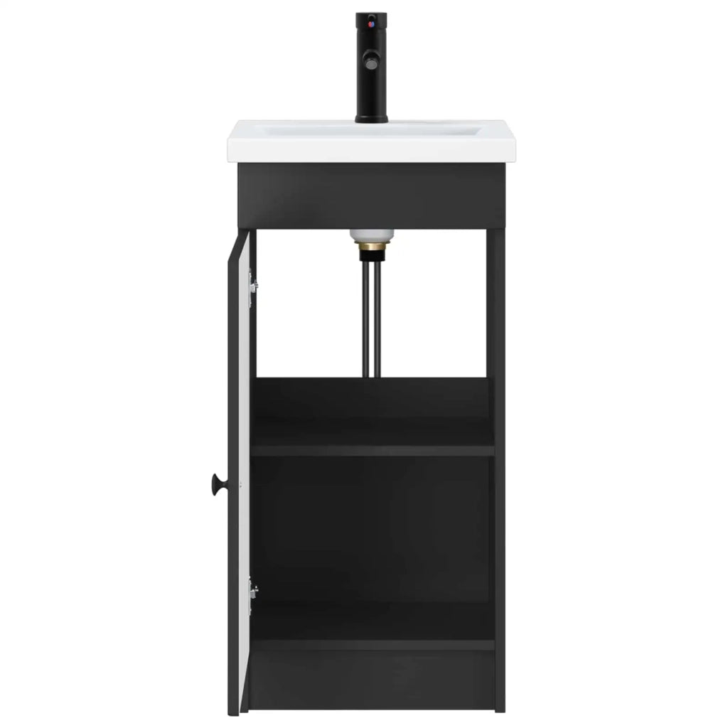 Mobile da bagno con lavabo Nero 42 x 40 x 84,5 cm 889995