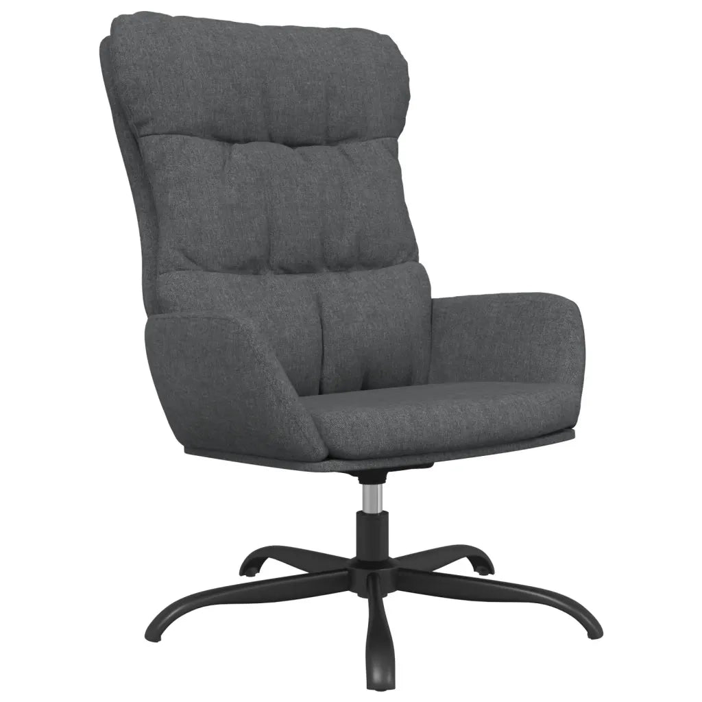 Poltrona Relax Grigio Scuro in Tessuto 341177