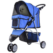 Carrozzina Pieghevole per Cani Piccoli ¨C Minimal ¨C Blu, 10 kg