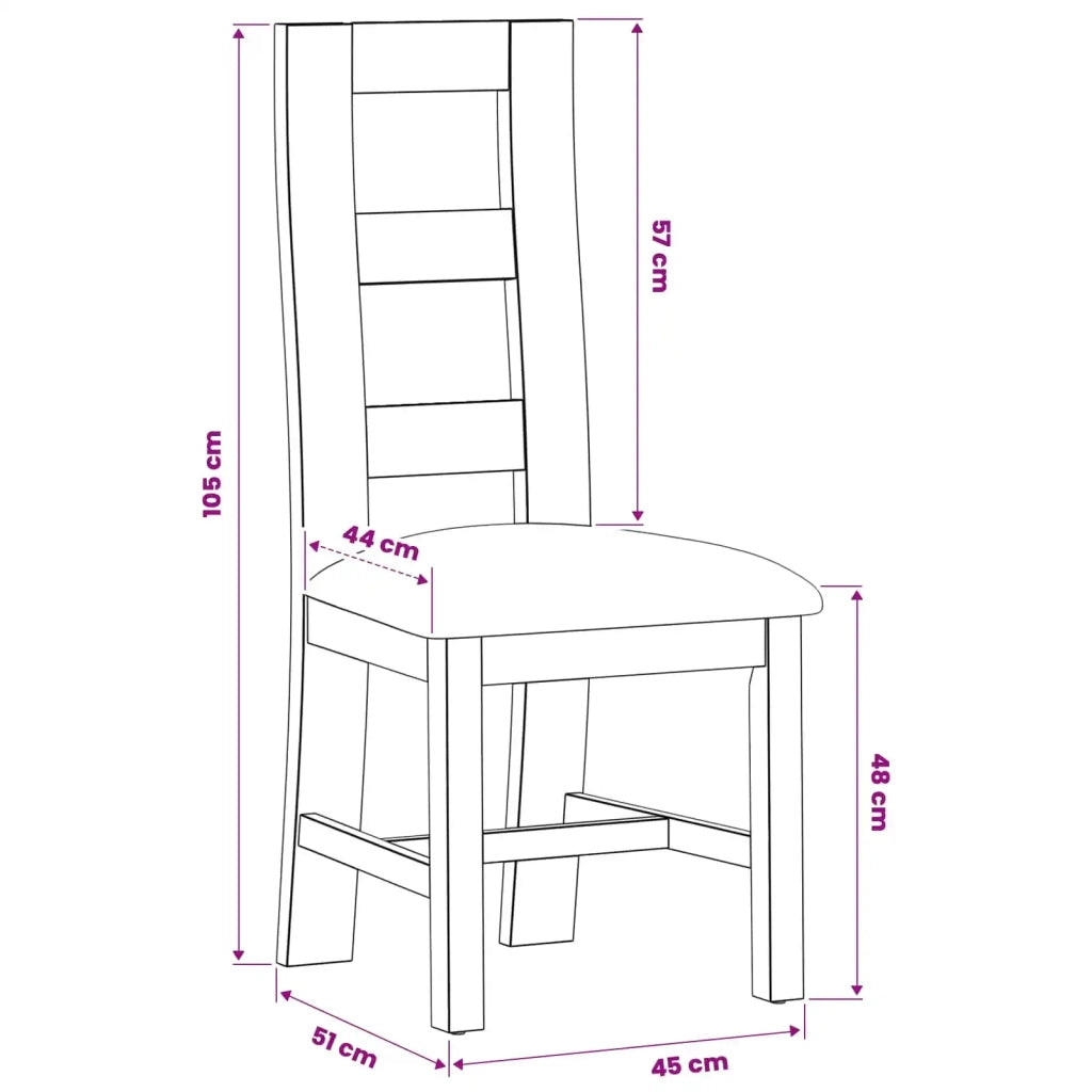 Sedia da pranzo 2 pz Legno di Quercia Massello Nero 42039166