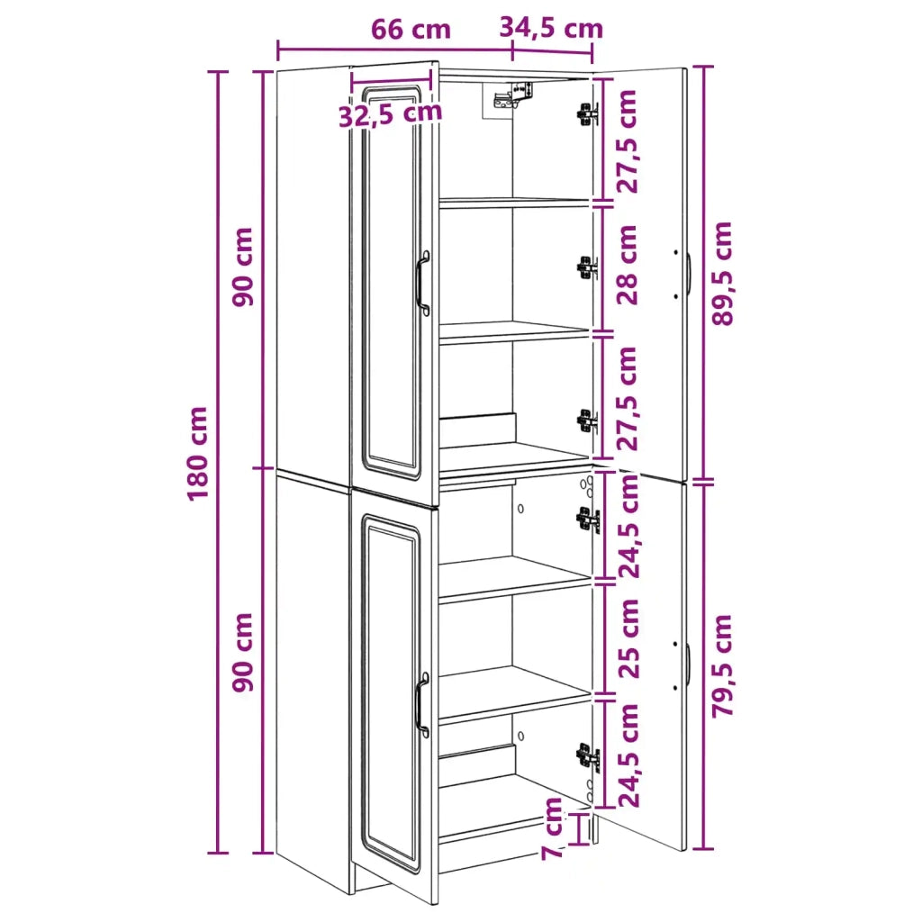 Set di armadi 2 pz Legno ingegnerizzato 3416949