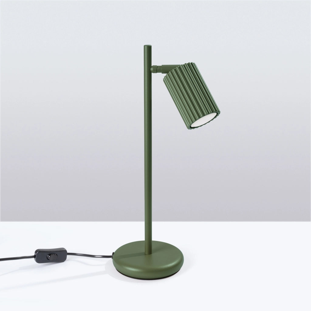 Lampada da tavolo KARBON verde oliva
