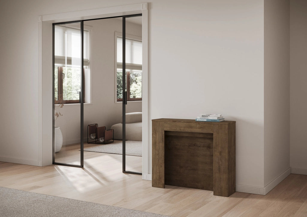 Consolle allungabile 90x25/211 cm Kivra Noce