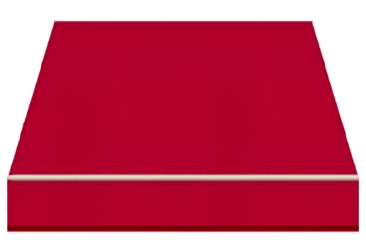 Tenda da Sole a Bracci Estensibili su Barra Quadra Tempotest Para', col. Rosso 11, Largh. 3,9m x Sporgenza 2.35m con Arganello Destro