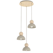 Lampada a sospensione japandi KAKI beige 3xE27 Emibig