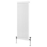 Termosifone Radiatore a 2 colonne per riscaldamento centralizzato verticale Bianco 180x56cm