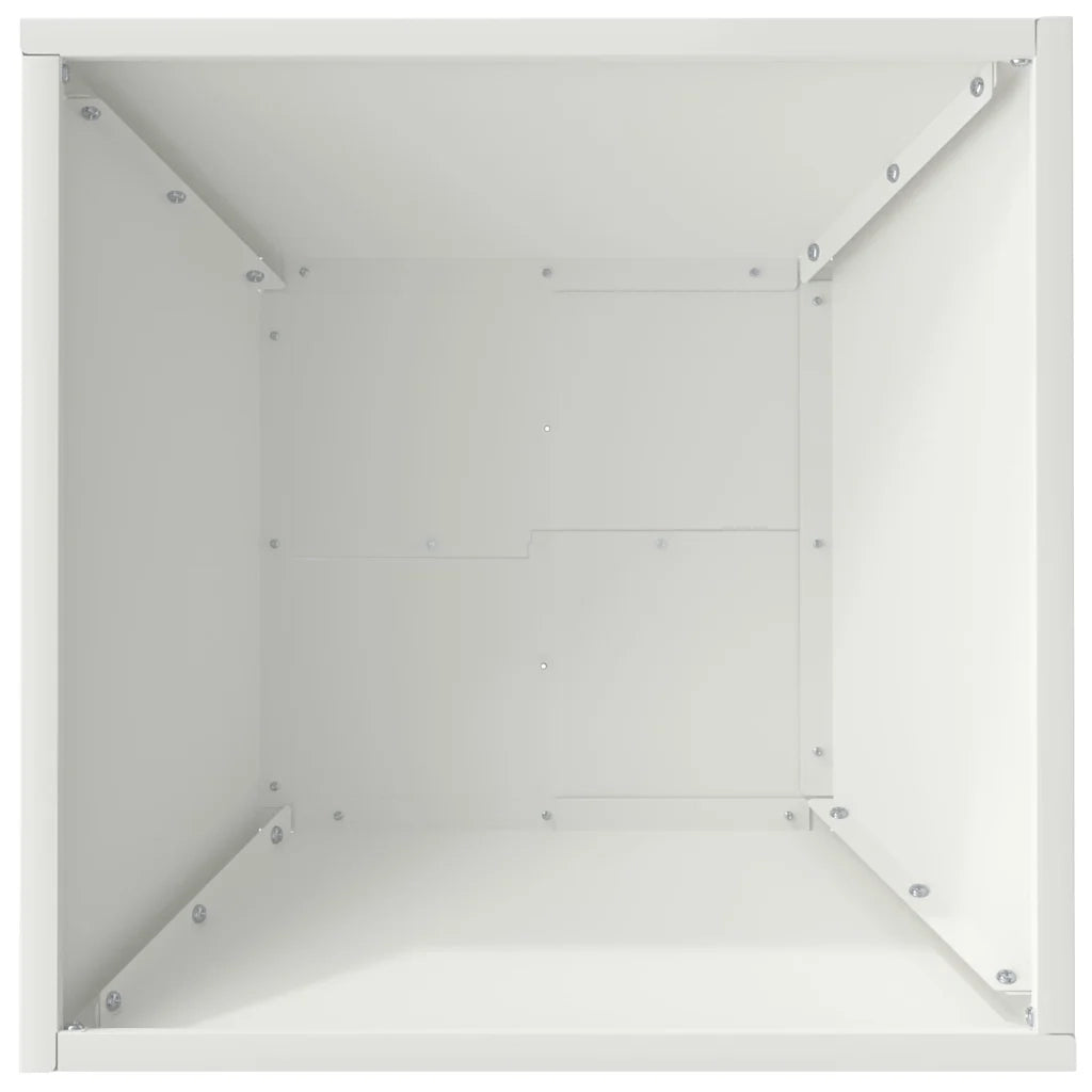 Vaso da giardino 5 pcs Bianco 40 x 40 x 15 cm 873813