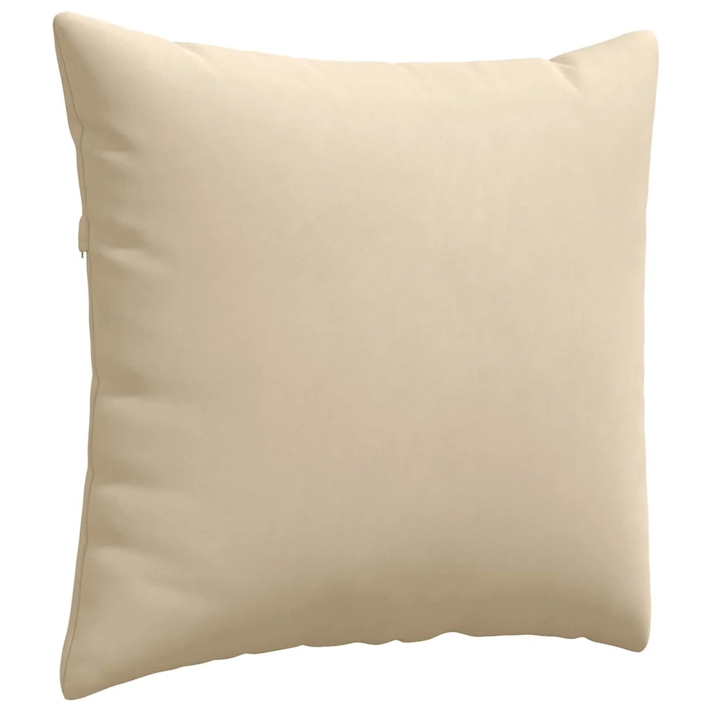 Cuscini da Divano 2 pcs Crema 50 x 50 cm Tessuto 42013987