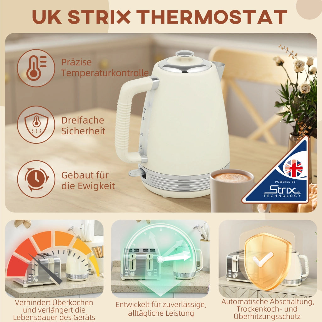 Set Bollitore e Tostapane ¨C Minimal ¨C 1,7L 2200W 4 Fessure 7 Livelli