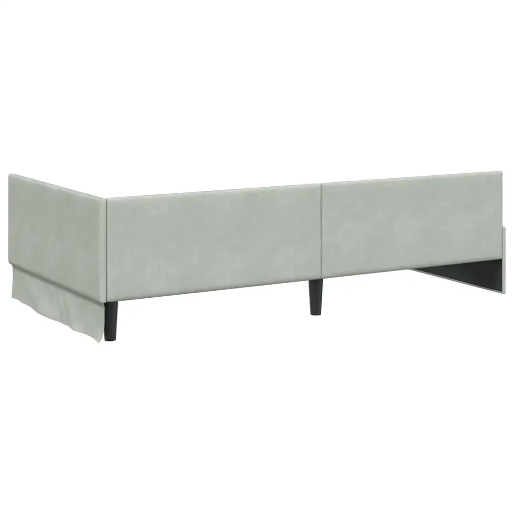Cornice del letto ad angolo Grigio chiaro 80 cm x 200 cm