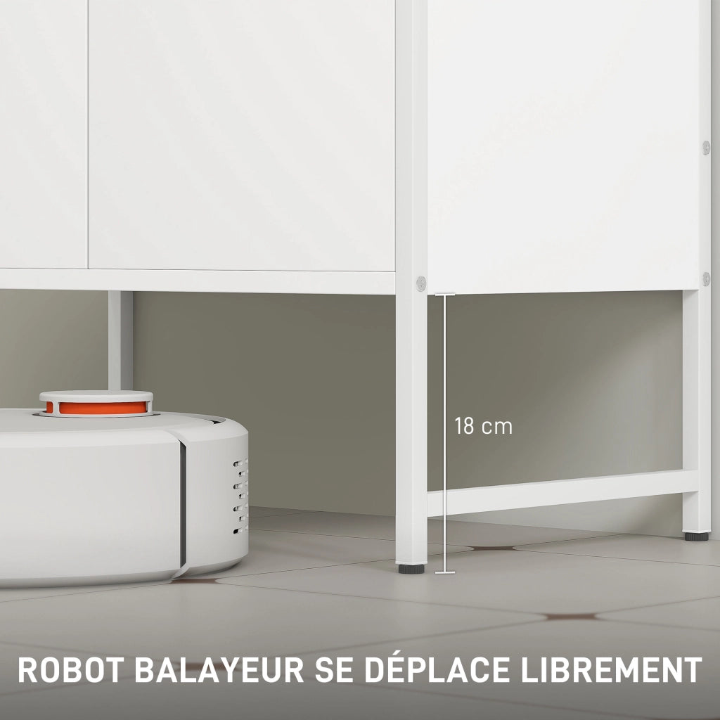 Mobile sottolavabo ¨C Xylo ¨C bianco con 2 ante e ripiano regolabile