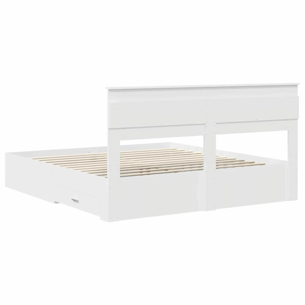 Struttura del letto Bianco 180 x 200 cm Legno multistrato 3409958