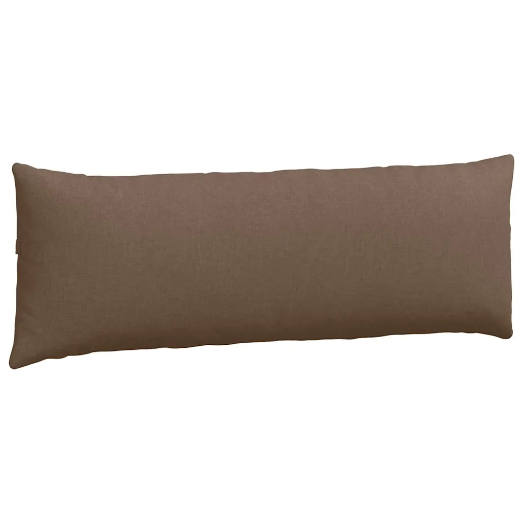 Cuscini da Divano 2 pz-Set di 2 Cuscini per Sofa Marrone 120 x 40 cm Tessuto