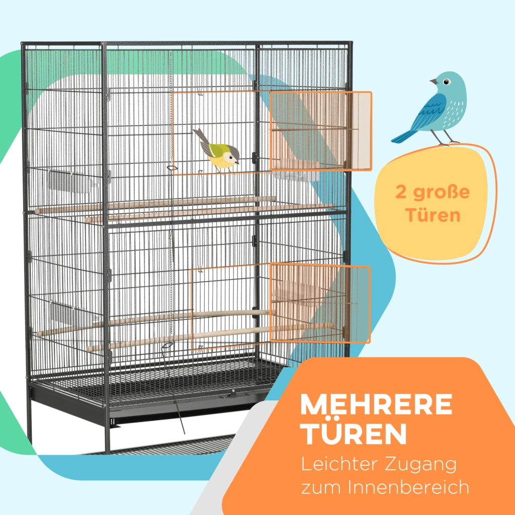 Gabbia per Uccelli ¨C Minimal ¨C Grigio