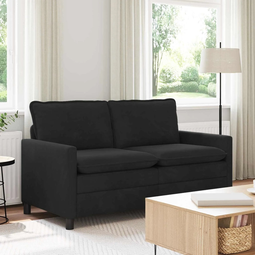 Divano Nero 156 x 81 x 87,5 cm Velluto 42028844