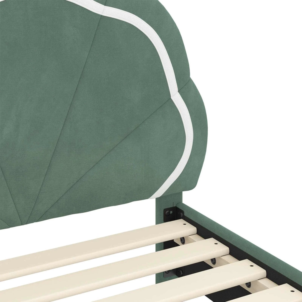 Struttura letto bambini con testata-Giroletto per bambini Verde Mare 90 x 200 cm 215110