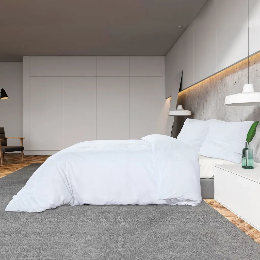 Set Copripiumino Bianco 200x200 cm in Cotone 136168