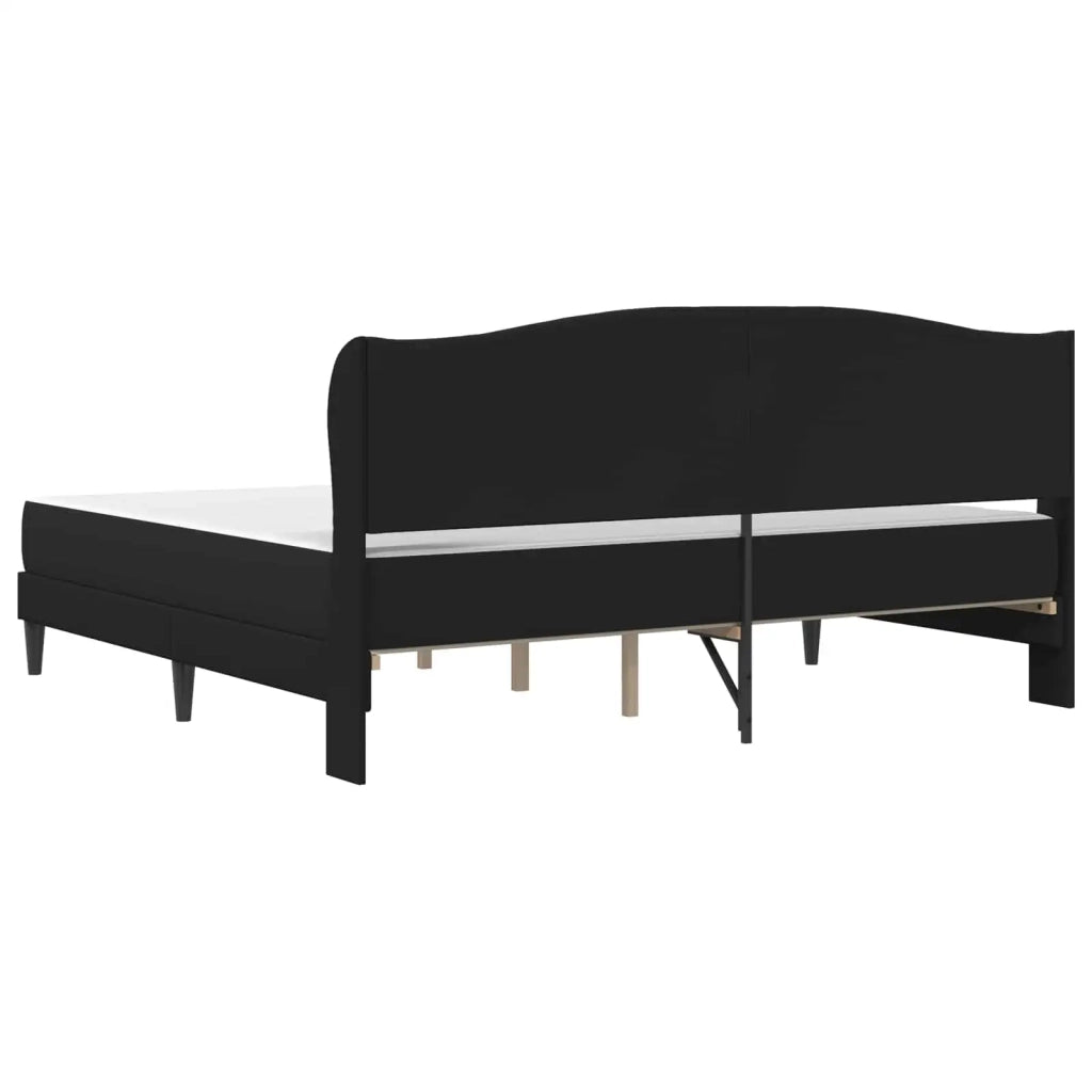 Struttura del letto con testiera Nero 180 x 200 cm Similpelle 3415272