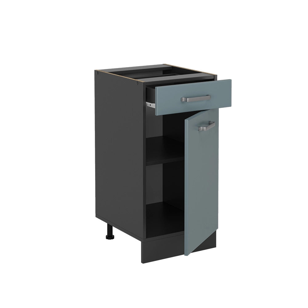Vicco Mobiletto base per cucina Grigio-blu 40 cm PL Marmo