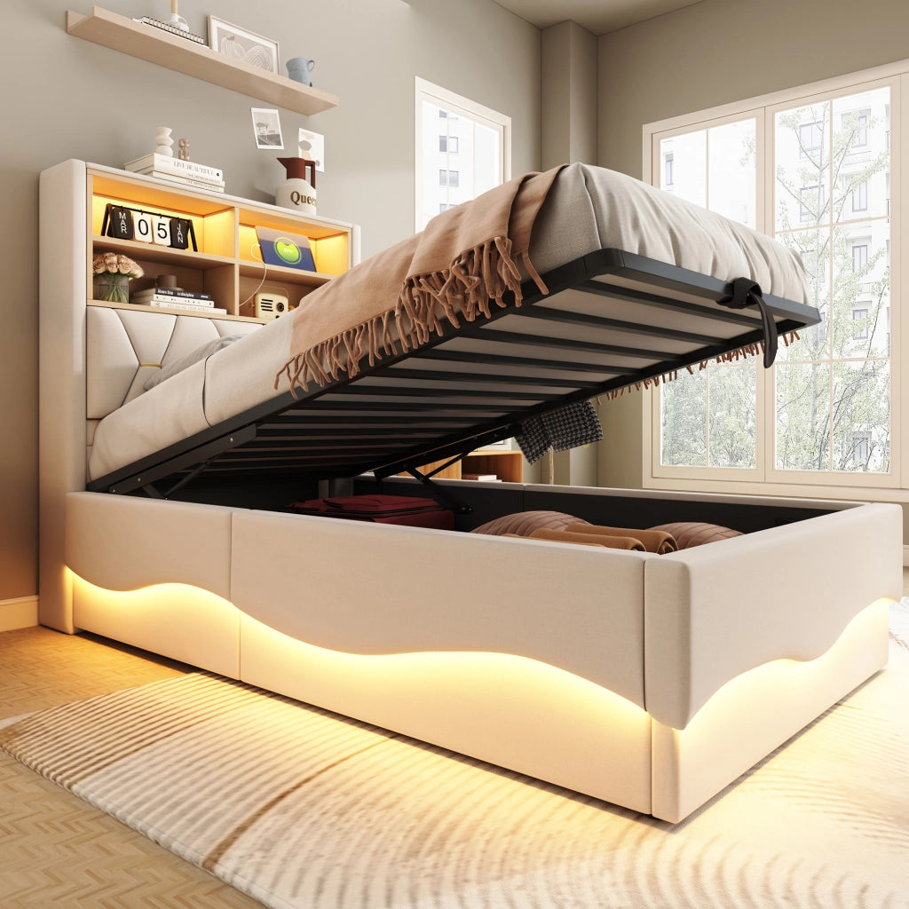 letto per bambini in ferro beige 90 x 200 cm
