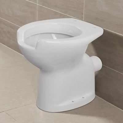 Wc per anziani e disabili con apertura frontale e scarico a parete