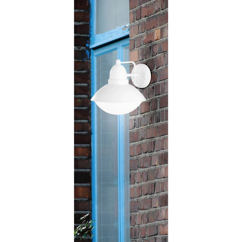 LÚZETE - LAMPADA DA PARETE PER ESTERNI PÓLUX ALLUMINIO BIANCO