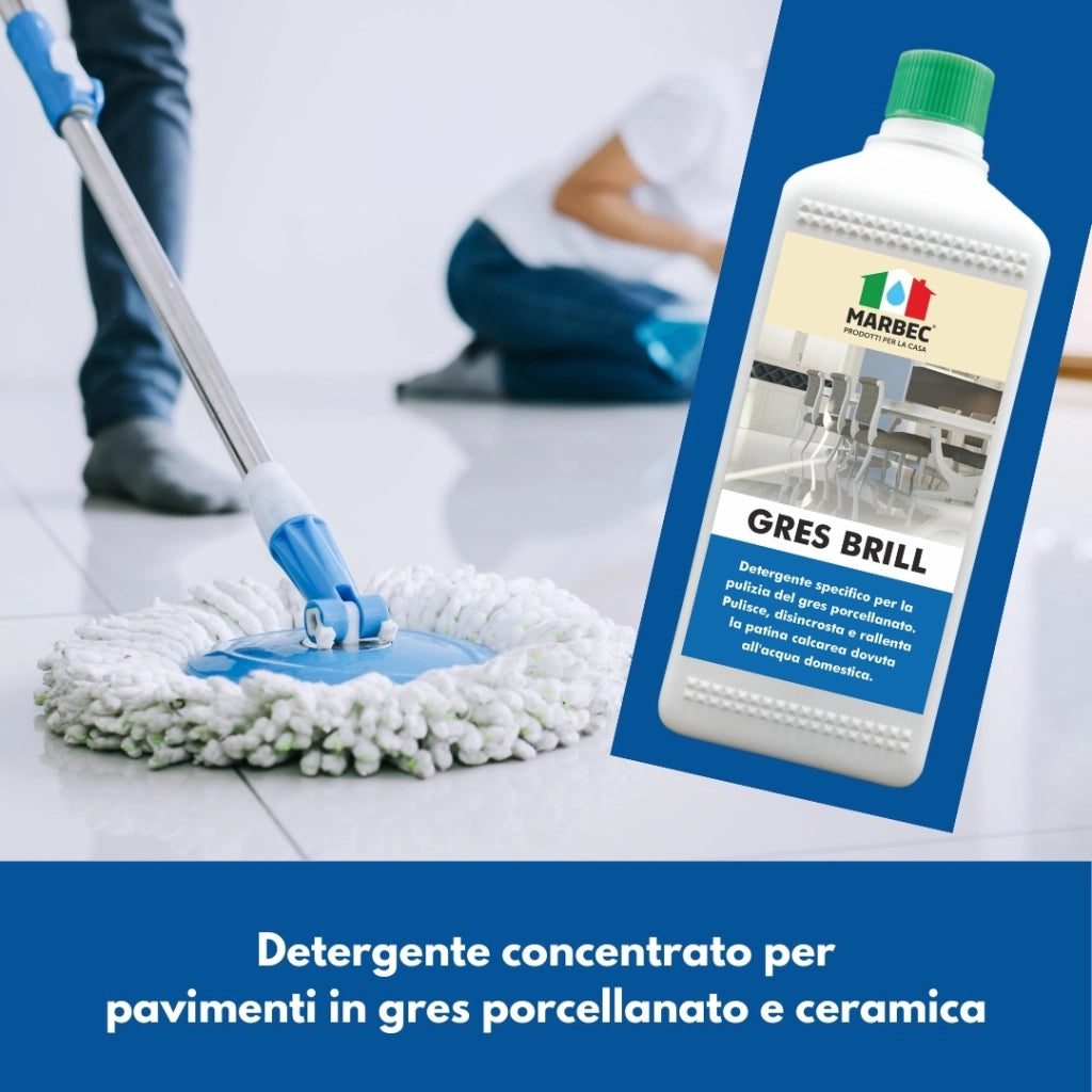 Detergente per gres porcellanato GRES BRILL   1LT