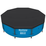 Bestway 58036 Flowclear Telo Copertura per Piscina Rotonda 305 cm compatibile Steel Pro e Steel Pro MAX colore Grigio