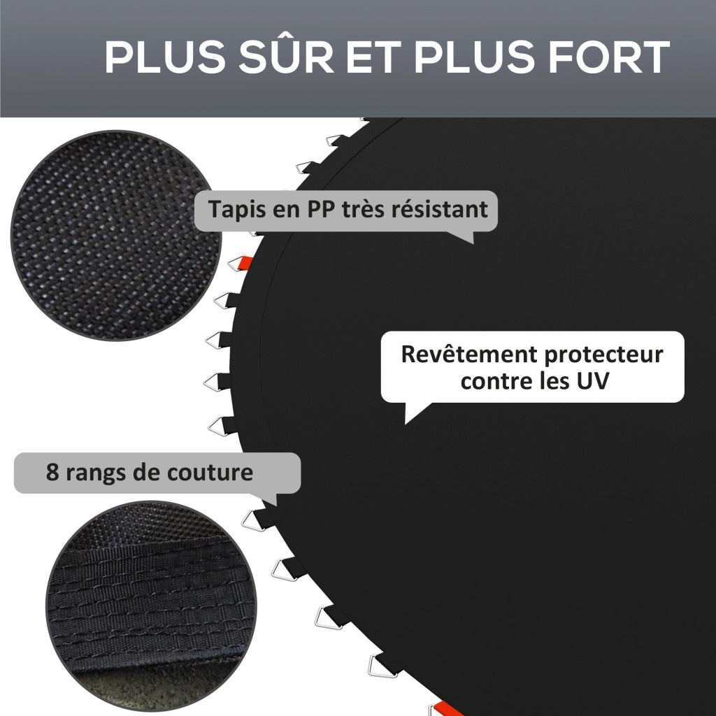 Tappeto Elastico di Ricambio ¨C Xylo ¨C ? 2,4 m, Molle 14 cm
