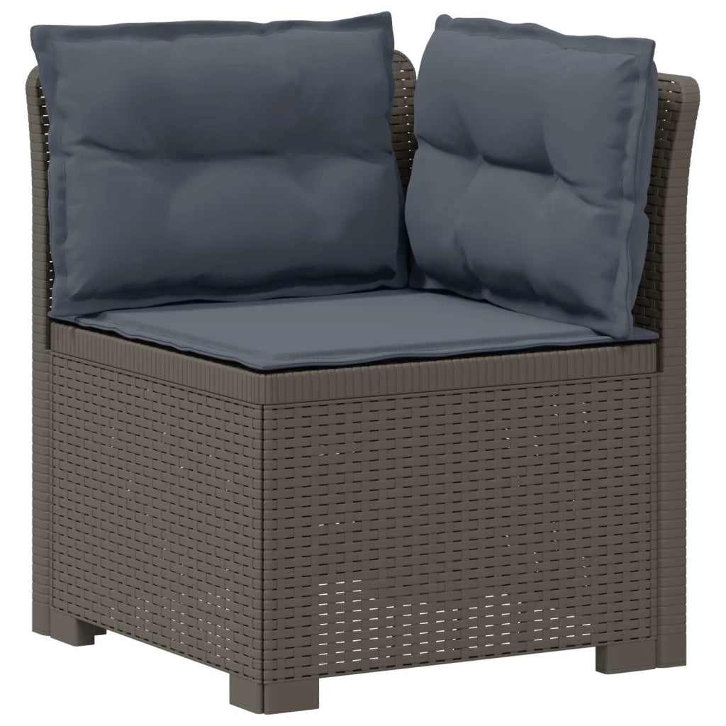 Divano da Giardino a 4 Posti con Cuscini in Stile Rattan PP 3443885