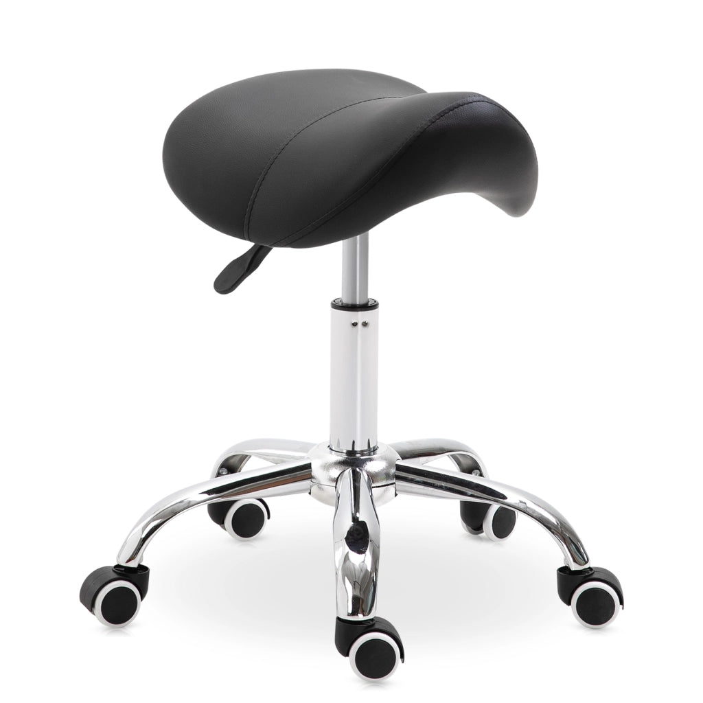 Sgabello Girevole con Altezza Regolabile ¨C Minimal ¨C Nero 52x53x49-61 cm