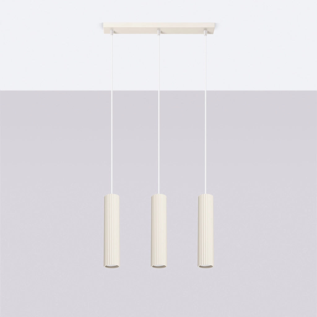 Lampada a sospensione KARBON 3L beige