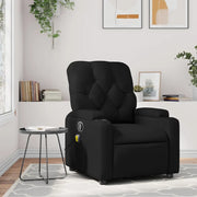 Poltrona reclinabile massaggiante in Similpelle Nera 3205676