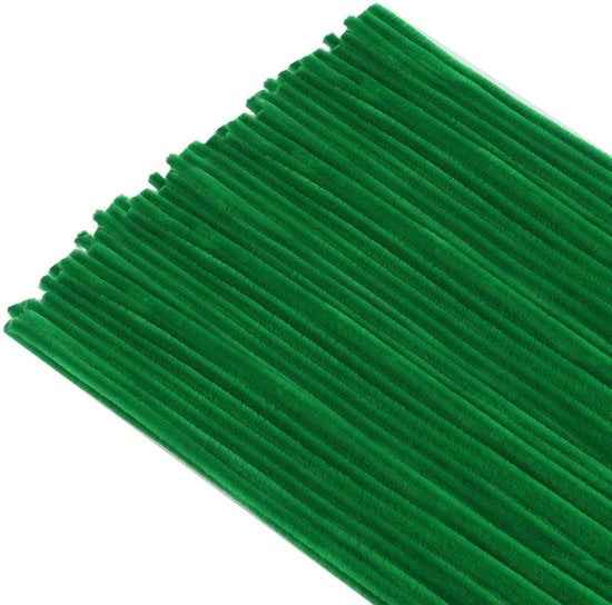 Set di pennelli 300 pezzi - verde/pennello a setole - materiali per hobby per bambini - filo morbido a forma di tubo - decorazione con la mano - dimensioni 30 cm