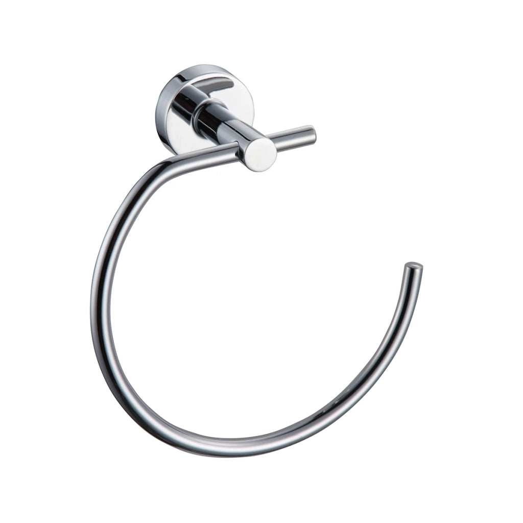 Porta asciugamani ad anello DH cromo con fissaggio a viti