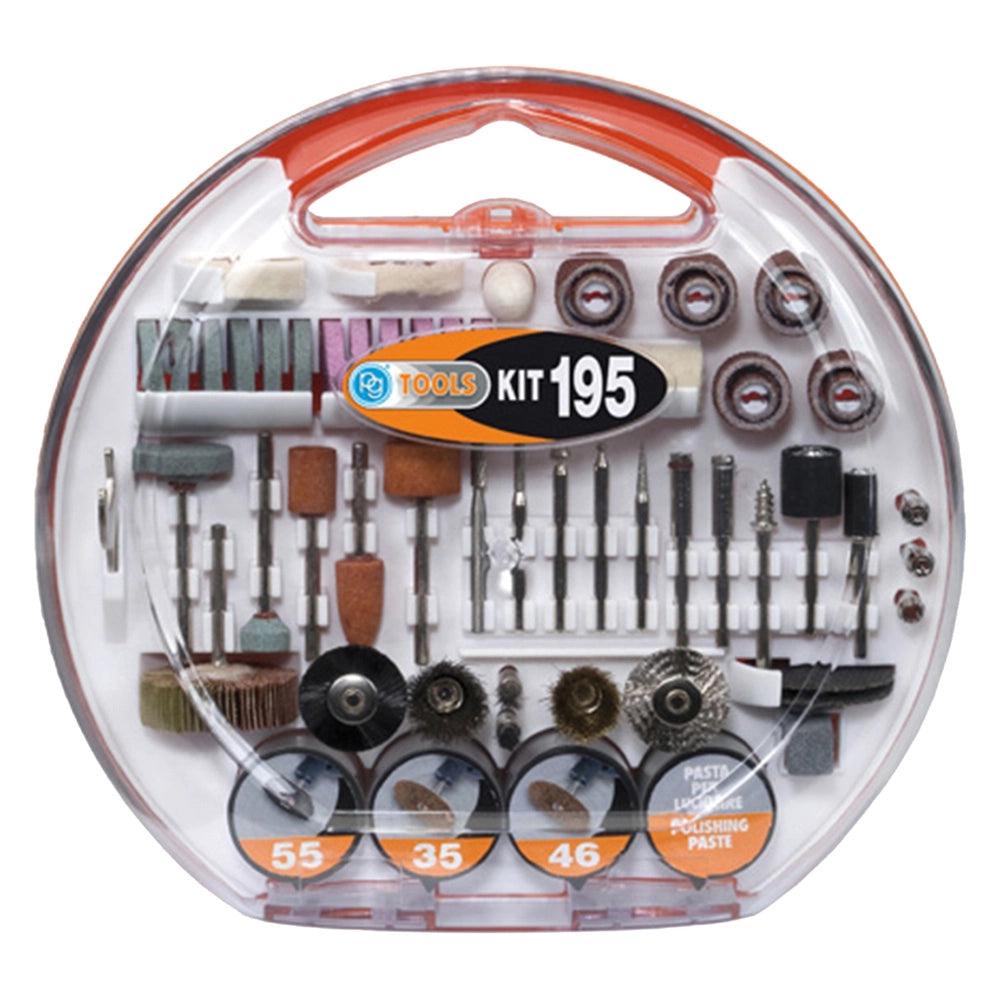 ACCESSORI PER MINI TRAPANO IN KIT kit 195 pezzi  - PG