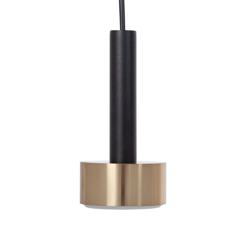 Lampada a sospensione STAMP ragno nero-oro 4 luci Sigma
