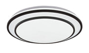 Plafoniera LED dimmerabile Lupita 49cm nera 40W con telecomando