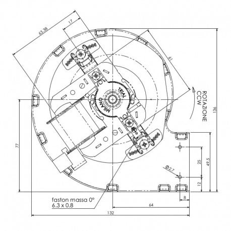 Ventilatore centrifugo CAD07B-009 TRIAL CFA715-S6