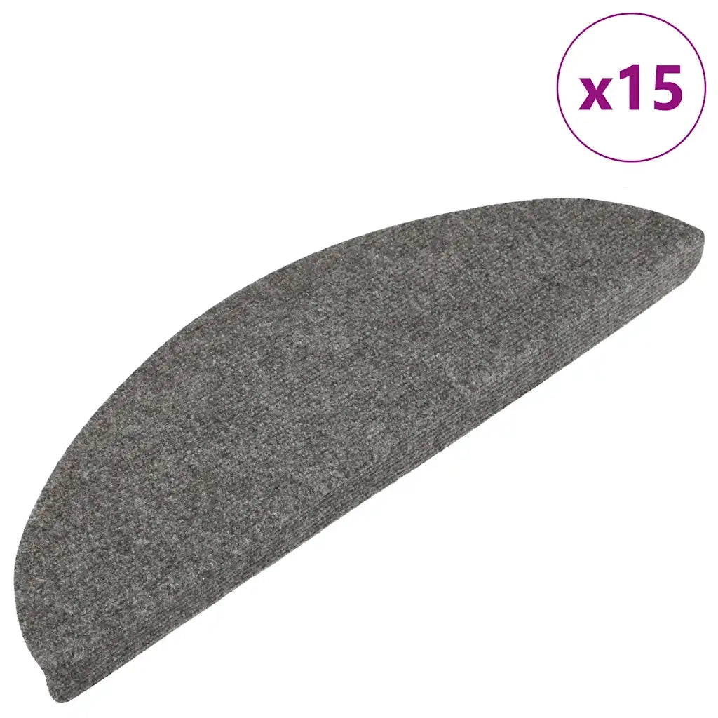 Tappeti Adesivi per Scale 15 pz 56x17x3 cm Grigicod mxl 120905