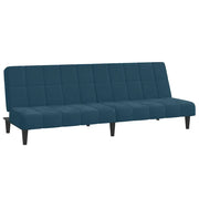 Divano letto | Sof¨¤ letto | Letto singolo a 2 Posti Blu in Velluto