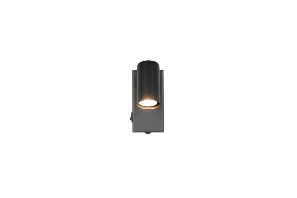 Applique da parete TARYN nera 1xGU10 orientabile RL
