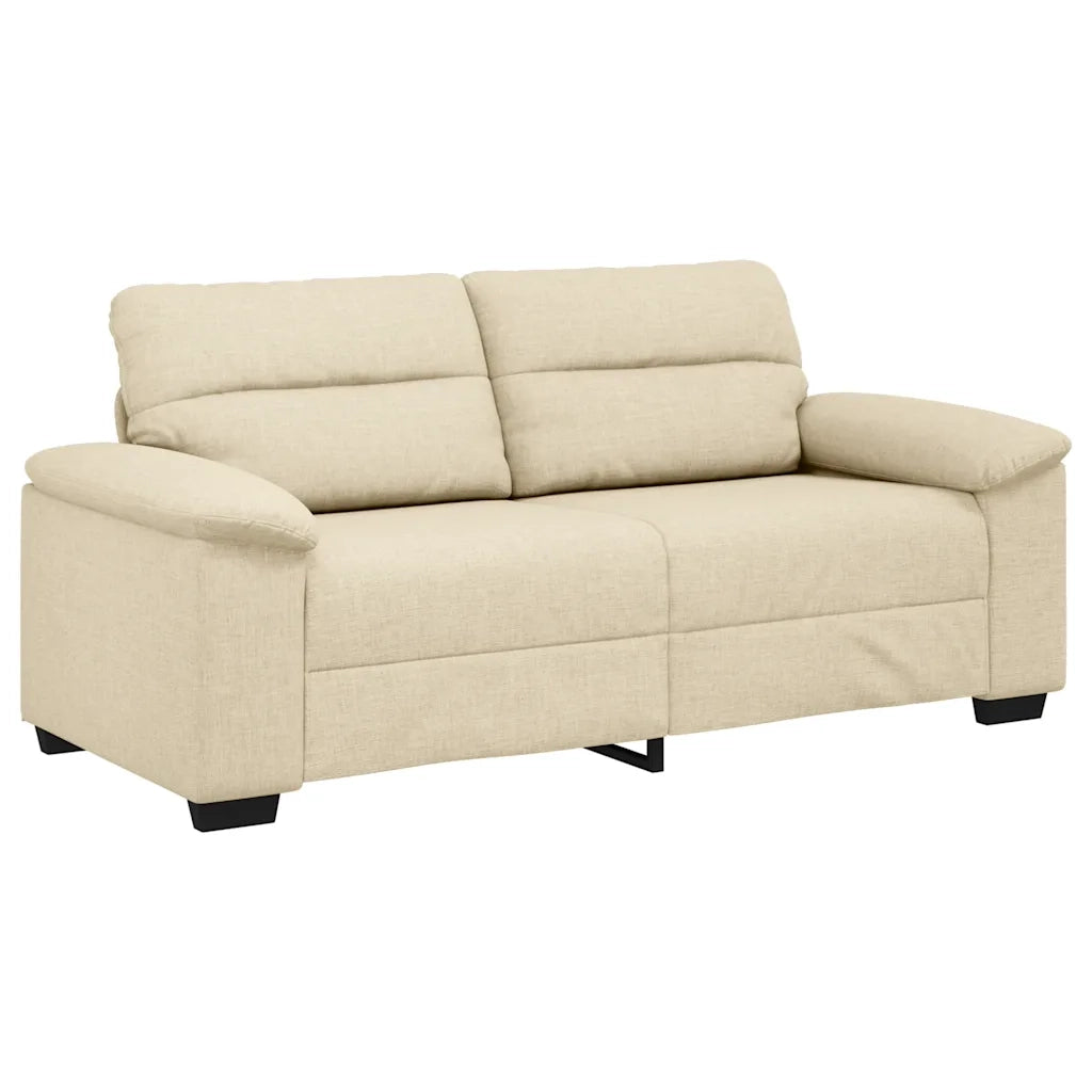 Divano a 2 Posti-Sofa 2 Posti Crema 140 cm in Tessuto 143891