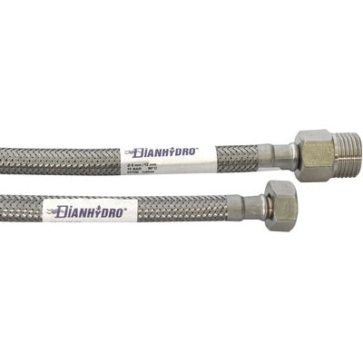 FLESSIBILE INOX MODELLO PROLUNGATO  CM. 30- MF 3/8 x 1/2- DH- pezzi 1
