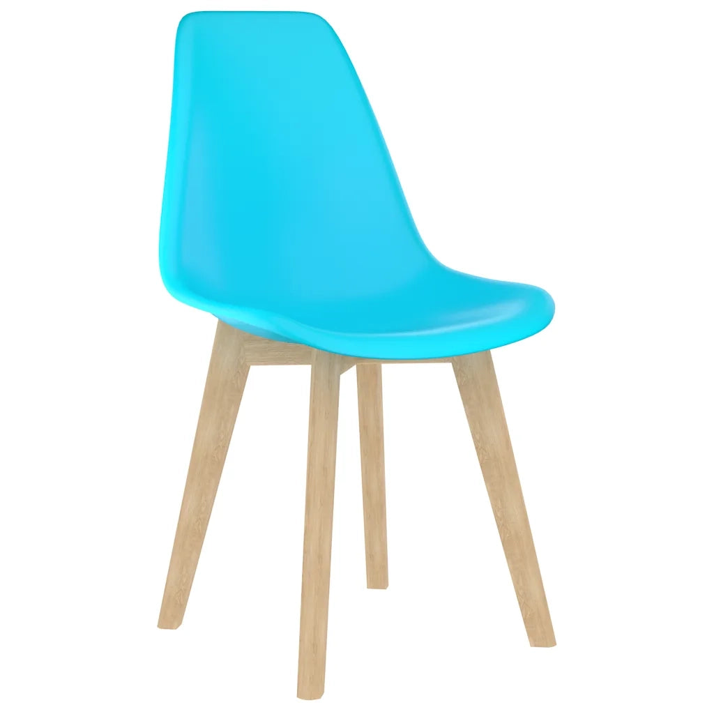 Sedie da Pranzo 2 pz Blu in Plastica cod mxl 56641